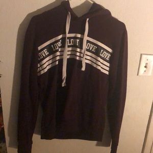Burgundy reflex hoodie